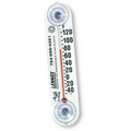 Slender Indoor/ Outdoor Thermometer w/ Suction Cups